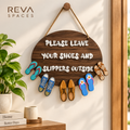 Please Leave Your Shoes Outside Wall Hanging | Wooden Home Decor
